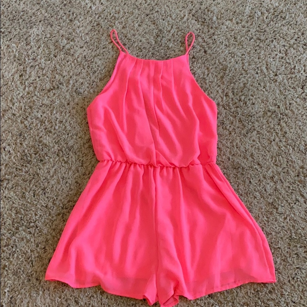 Hot Pink Romper